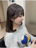 ミディアム/流れる前髪/天使の羽バング/結んでも可愛い/艶髪美髪