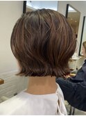 外ハネパーマボブパーマ　新デジタルパーマ