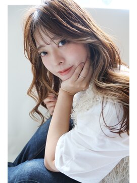 ルーチェココ ブラン(Lu'ce coco blanc) コテ巻き風パーマ
