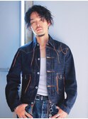 豊中メンズサロンツイストスパイラルパーマ波巻きマッシュウルフ
