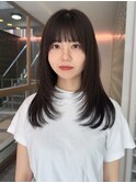 ミニウルフレイヤーカット顔周り前髪韓国ショートボブ/表参道