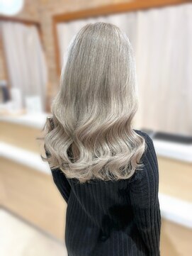 ジップ 稲毛店(ZIP) シルバーグレージュ/アッシュグレージュ/韓国風巻きレイヤー