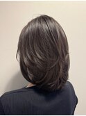 暗めカラー/グランマッシュ[レイヤーカット/髪質改善/銀座]