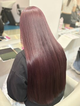 アール 横浜(R) 【cocona】ブリーチなしでできるワインレッド♪