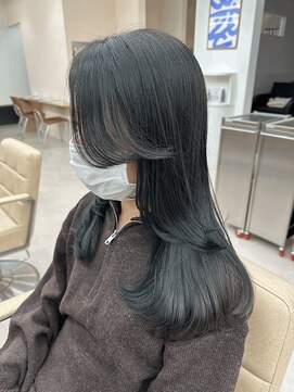 ダークグレージュ/オリーブカラー