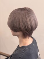 ファーレ fare モーブピンクの艶ショートボブ