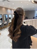 暗めカラー/ブリーチなしカラー/ヘアアレンジ/福岡/天神/20代