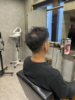 タメ(tame-)&nbsp;サーフカール/フェザーパーマ/ブルーブラック【都賀/メンズ】