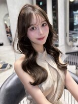 シティ(CITY)&nbsp;韓国ヘア　レイヤーカット　顔まわりカット　ブラウン　ベージュ