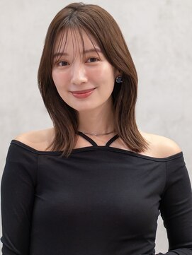 オーブヘアー マーゼル 上田店(AUBE HAIR mazzel) 20代・30代_切りっぱなし_外ハネくびれヘア