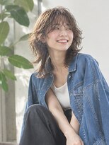 ドット ヘアー(dot.hair) レイヤーミディ / シースルーバング /ウルフカット