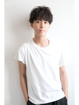 フレーム へアアンドトリートメント 天王寺北口店(FRAME) 【FRAME  天王寺あべの/メンズ】マッシュイケメン黒髪束感パーマ