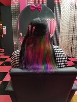 リミックス(REMIX by Love hair KING OF PRINCESS HAIR&EXTENTION) 原色派手髪 インナーカラー4色 パープル ピンク ブルー グリーン