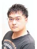 【ヨシザワ人形町】ショートツーブロックランダムパーマ