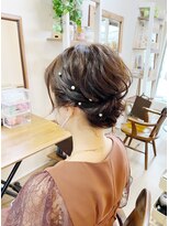 ロカット サロン(Roquat Salon)&nbsp;シニヨンアップアレンジ【ヘアセット/浴衣/エクステ/立川/立川】