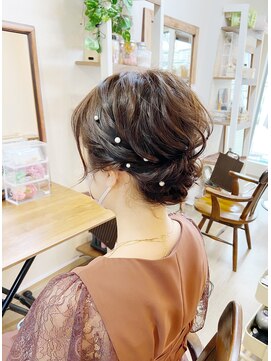 ロカット サロン(Roquat Salon) シニヨンアップアレンジ【ヘアセット/浴衣/エクステ/立川/立川】