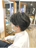 MEN'S HAIR  センターパート　ツイストスパイラル　コンマヘア
