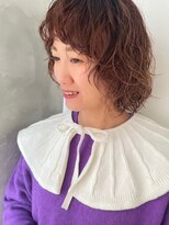ガリカ 博多(Gallica)&nbsp;【石河安奈】大人かわいい似合わせくせ毛風パーマ/暖色カラー