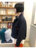 mini mini bob/黒髪ボブ/前髪あり