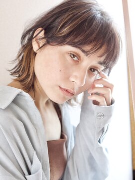 チュールバイグラッド(ture by glad) 大人可愛い20代30代40代インナーカラー小顔ウルフレイヤーボブ