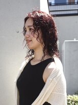 ビビト(bibito) bibito ウルフボブウェーブパーマ レッド ウルフボブ