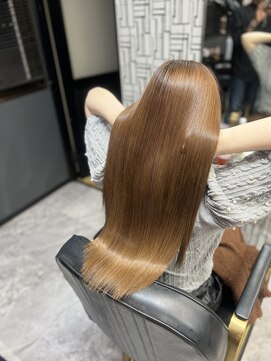 アローズ 久留米店(arose) 大人可愛い透明感立体感グレージュ×エアストレート