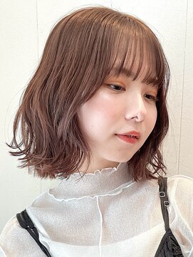 ガーデン ムサシコスギ(GARDEN MUSASHIKOSUGI) レイヤーボブ/顔まわりレイヤー/グレーベージュ/韓国/小顔カット