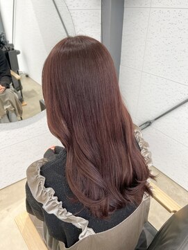 ビーヒアナウ N゜03 金沢駅西店(BE HERE NOW) ゆるふわミディアム×ピンクベージュ