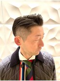 黒髪短髪/ツーブロ7:3ビジネスショートスタイル/20代/30代