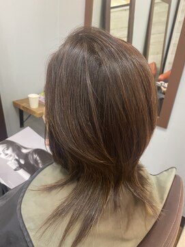 ピース 大島店(Peace) 髪質改善カラー／ショートボブ／ショートヘアー／50代／40代