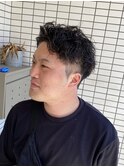 ダークアッシュ/アッシュブラック/カルマパーマ/ベリーショート
