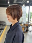 大人可愛い20代30代40代◎ショートヘアシアーカラーシースルー