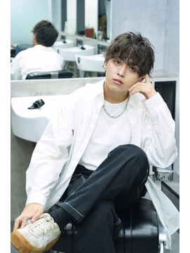 クロムトウキョウ ザ バーバー 新宿本店(CHROM TOKYO the Barber) ナチュラルマッシュスパイラルパーマ