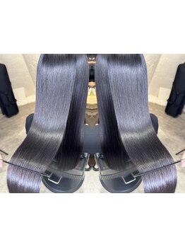 ブリーチ毛もできる縮毛矯正/夏のダメージ、パサつきにシュガー髪質改善♪髪質に合わせピカピカストレート