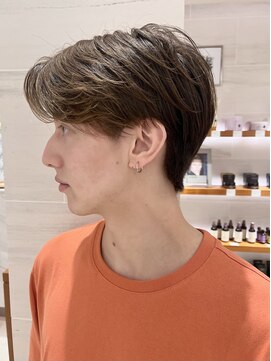 ピークアブー アヴェダ ギンザシックス(PEEK-A-BOO AVEDA GINZASIX) 韓国マッシュメンズパーマかきあげヘア甘め刈り上げ