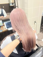 アフィナー 新宿(Afinar) ペールピンク（ブリーチ2回～）