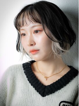 カバーヘア ブリス 戸田公園西口店(COVER HAIR bliss) ミストバングフェイスフレーミングひし形ボブv戸田公園10代20代