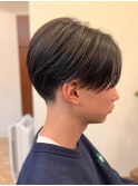 前下がりセンターパート