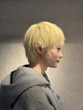アンサム 下北沢店(UNSOME) 抜きっぱなしブロンド/ブリーチカラー/スパイキーショート