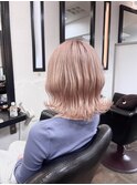 【菅原 淳之介】くびれヘア×ピンクホワイトベージュ