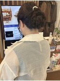 ヘアアレンジ　浴衣　結婚式　お呼ばれ