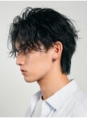 渋谷シャドウパーマメンズカットメンズマッシュツーブロック30代