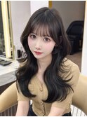 レイヤーカット/前髪カット/韓国サロン/くびれ巻き/名古屋/栄