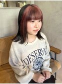 フェイスカラー×ピンク