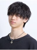 無造作/波巻き/シャドウパーマ/黒髪/メンズ/マッシュ