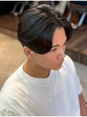千葉駅MEN’S/波巻きツイストスパイラル/刈り上げセンターパート
