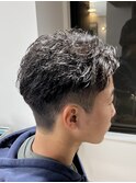 MEN’S/サーフカール/刈り上げセンターパート/表参道駅/青山 