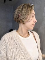 ブルックス&nbsp;ボブレイヤー/ハイライト/バレイヤージュ/ショート/30代/40代