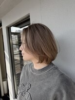 ロクス(LOUCS)&nbsp;ナチュラルグレージュレイヤーボブ
