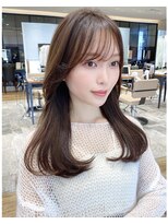 シルクレイ 吉祥寺店(Silk-lei) ナチュラルストレートで大人可愛いOLスタイル/モカブラウン